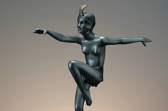 ☑️ josef lorenzl art deco bronze for sale con brio
