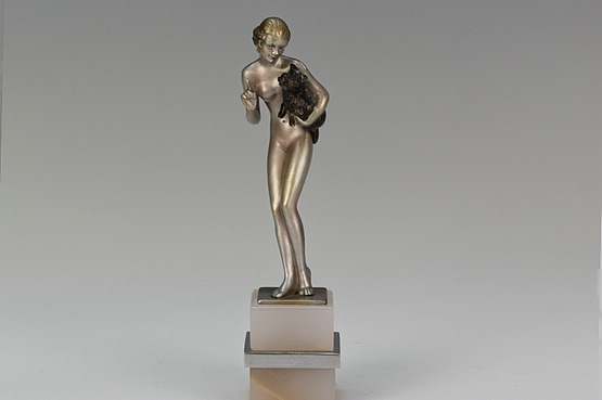 ☑️ josef lorenzl art deco bronze for sale dog
