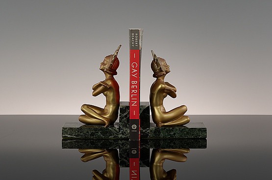 ☑️ Art Deco Josef Lorenzl Bronze Bookends For Sale